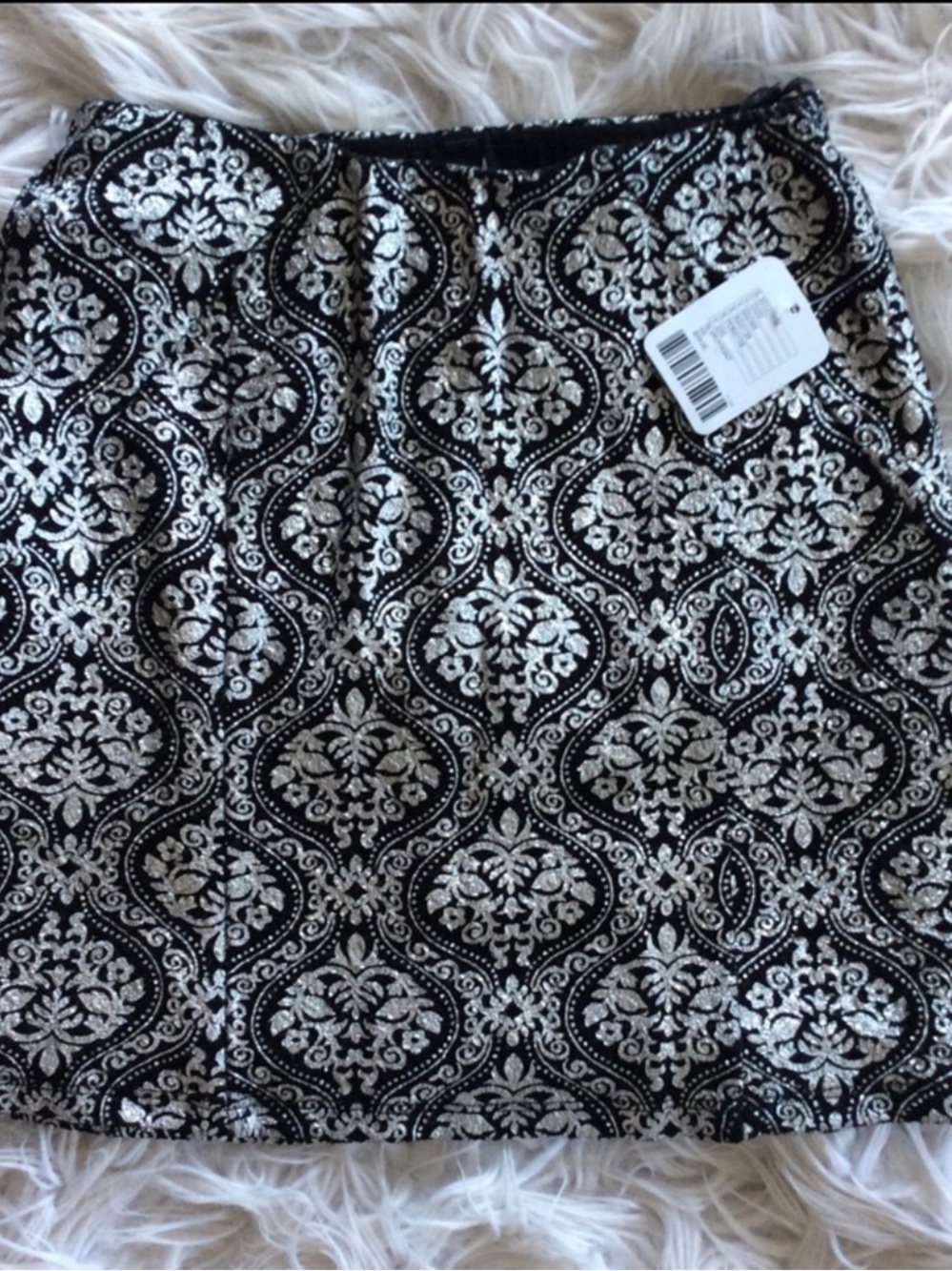 NWT Lucca Metallic Print Mini Skirt